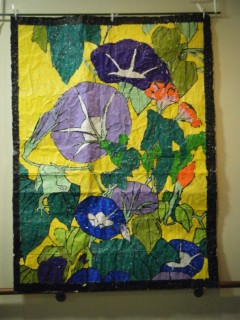 2018 朝顔　ガラス