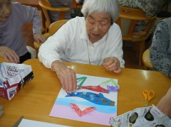 鯉のぼり色紙⑧