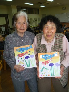 鯉のぼり色紙④