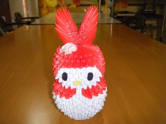 ブロック折り紙　マイメロディ③