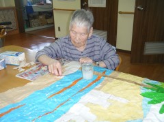 歌貼り絵　憧れのハワイ航路①